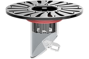 GENERISCH Water Drain Valve, Anti-Odour Shower Drain, Stainless Steel Cover, Easy Installation Drain Trap, Anti-Back Pipe Adjustment, Anti-Clogging Drain Authority for Bathroom, Basement Supply Room