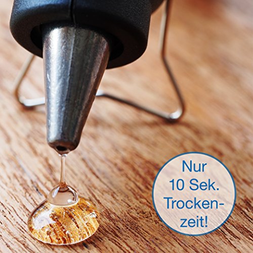 OfficeTree ® 50 Heißklebepistolen-Sticks – 7 x 150 mm – Extra-Power Klebstoff für gängige Heißklebe-Pistolen zur sauberen Verklebung diverser Materialien – lösemittelfrei transparent schnelltrocknend - 4