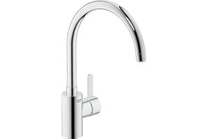 ‎GROHE GROHE Eurosmart Cosmopolitan - Einhand-Spültischbatterie (Schwenkbereich wählbar, hoher Auslauf, Einlochmontage), chrom, 31180000