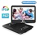 Produktbild 14" HD Tragbarer DVD Player drehbarer Monitor Ferseher mit IPS Bildschirm Display 4-5 Stunden Akku unterstützt USB,SD AV Out,IN, mit Auto-Ladegerät und Stromadapter schwarz CUTRIP