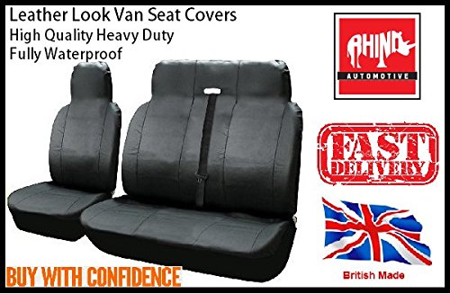 Vauxhall Movano 2007 Van Seat Covers Single Drivers And Double Passengers Seat Covers Black And Blue Piping