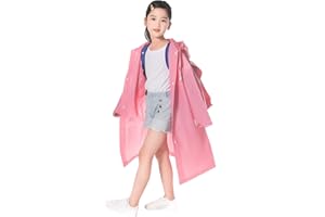 CATIME Dziecięce wodoodporne ponczo przeciwdeszczowe, płaszcz przeciwdeszczowy z pianki EVA z kapturem dla dziewcząt i chłopców, kurtka przeciwdeszczowa, dla dzieci, peleryna przeciwdeszczowa, ochrona przed