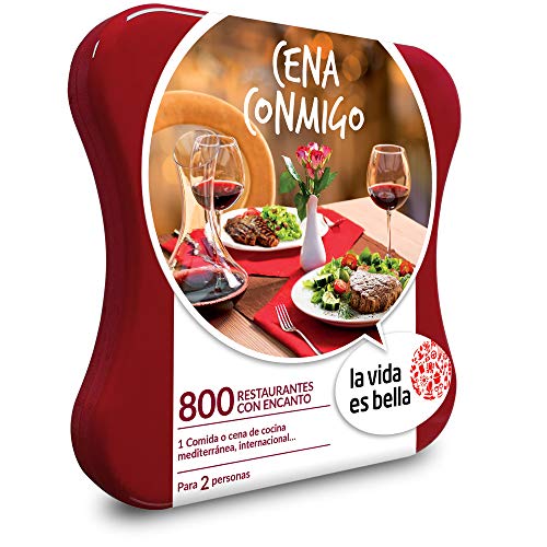 LA VIDA ES BELLA - Caja Regalo - Cena Conmigo - 800 restaurantes de Cocina mediterránea e Internacional