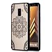 Produktbild Samsung Galaxy A8 2018 Hülle, Carols Geprägte Spitze Blume Samsung Galaxy A8 2018 Handyhülle , Samsung Galaxy A8 2018 Schutzhülle ,TPU Silikon Hülle / Case / Cover / Handytasche für Samsung Galaxy A8 2018 ,Ultra Slim Transparent/Schützend/Weich/Ultra Hybrid/Schock Absorption/Kratzfest Backcover Handyhülle TPU Case für für Samsung Galaxy A8 2018 - Schwarze symmetrische Blume