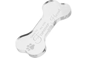 Toddmomy Benformad Memorial Plack Pet Memorial Plaque Akryl Garden Dog Memorial Marker Pet Commemorative Sign for Dogs Grave