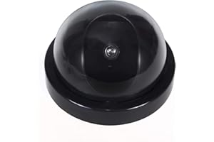 ShaniTech Dummy Dome CCTV Security Camera with Flashing LED Indoor Outdoor Fake