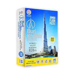 Ratnas Premium Quality Burj Khalifa Jumbo Jigsaw Puzzle 500 Pieces(67 cm X 98 cm) Size