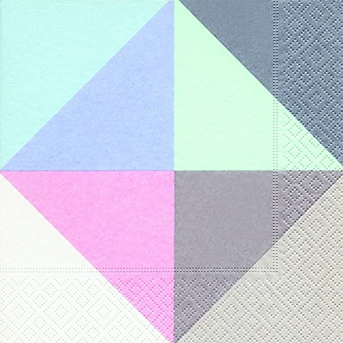 Preisvergleich Produktbild Motivserviette 33x33cm Dreiecke