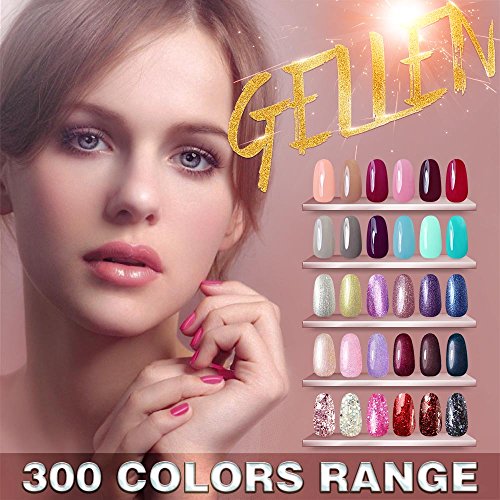 Gellen Soak off Gel Nagellack UV Gel Led Nagellack 6 verschiedene Farben (6pcs×8ml) Set 50 - 4