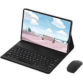 Fogy Galaxy Tab S10 lite S10 Fe/S9 Fe 10,9/11 In&ccedil; ile Uyumlu Bluetooth T&uuml;rk&ccedil;e Q Klavyeli Kılıfı Mouse