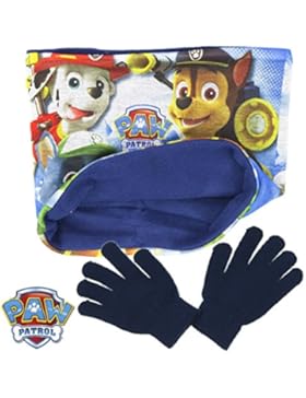 Nickelodeon Paw Patrol Kids Winter Snood (Schal) und Handschuhe Set
