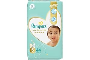 ‎PAMPERS Pampers Pieluchy Rozmiar 5 (11-16kg), Premium Care Pieluszki, 44 Sztuki, Komfort i Ochrona Wrażliwej Skóry od Pampers