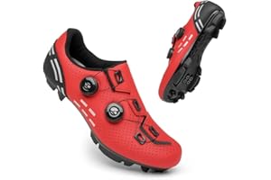 XUANKE Road Cycling Shoes Mens SPD-SL/SPD/Delta/KEO Compatible with Peloton Bike Indoor Outdoor Road Bike Riding Shoes Men's & Women's Black MTB