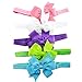 Baby Headband, HBF 15Pcs Multi-Coloured Bow Baby Girl Headband Elastic Headband for Girl (2)