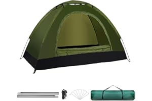 COSHANO Tienda de Campaña Tipo iglu Impermeable Acampar, Camping, Carpa Verde con Bolsa de Transporte