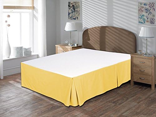 Comfort Beddings 600TC 1pc Bedskirt 18" Drop length Euro Double IKEA size 100% Egyptian Cotton Solid