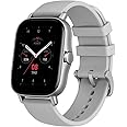 Amazfit GTS 2 Smartwatch with Alexa Built-In, 1.65" AMOLED Display, Built-In GPS, 3GB Music Storage, 7-Day Battery Life, Bluetooth Phone Calls, 12 Sports Modes, Health Tracking, Water Resistant, Grey