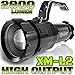 Produktbild Flutlicht oder Taschenlampe, 2800 Lumen, hohe Ausgangsleistung, wiederaufladbar, fokussierbar vom Flutlicht bis zum Punktlicht, X-Lamp XM-L2 Cree LED (20 % heller als T6-LED). Taktische Taschenlampe, Batterien nicht enthalten, NO BATT