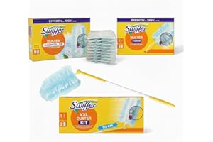 GENERISCH Set Swiffer® Staubmagnet XXL Teleskopgriff + 1 Handgriff + 14 Tücher