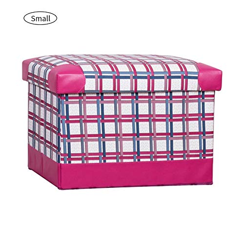 Preisvergleich Produktbild welltobuy Hause kreative pu-Leder Faltbare lagerung hocker, Wohnzimmer Platz schuhbank lagerung hocker Lagerhocke