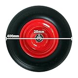 Pannensicheres Schubkarrenrad, Vollgummi-Reifen mit...