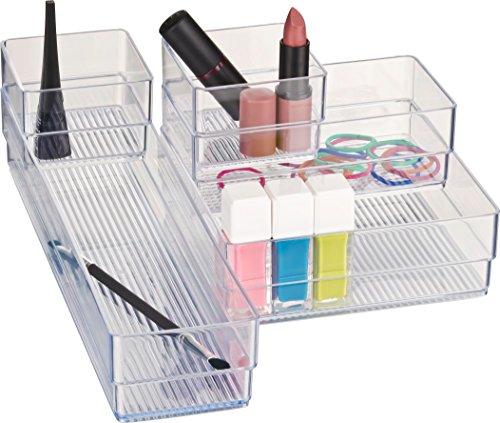 Kigima Make-Up-Organizer Aufbewahrungsbox Ordnungsständer für Make-Up 5er Set - 2