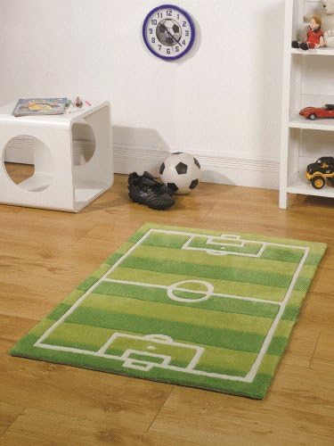 Kiddy Play Football Pitch Rug 110cm x 160cm