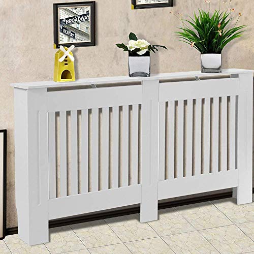 Preisvergleich Produktbild TANBURO Heizungsverkleidung Heizkörperverkleidung Heizkörperabdeckung Heizkörper Abdeckung Landhaus Radiator Cover 151.5cm x 81.5cm x 19 cm