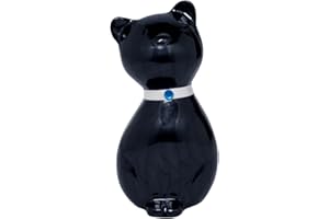 Royal Rapture Urn For Ashes Cremation Funeral Memorial Love Urns decorative Cat Kitty Figurine Pet|Alloy| (Black Kitty, 8.5") RCM02-02