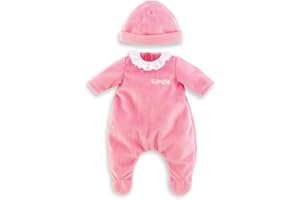 Corolle - Pyjama Rose et Bonnet, vêtements, pour Poupon 36cm, dès 2 Ans, 9000141130