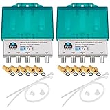 DiSEqC mit Wetterschutzgehäuse 4x Satellit (z. B. Astra, Hotbird, Sirius, Amos) 1x Teilnehmer/ Receiver