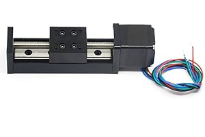 Zeberoxyz 1PCS Mini Linear Rail Guide Slide Actuator T6x1 Lead Screw with NEMA11 Stepper Motor,50mm Effective Stroke Length for DIY CNC Router Parts X Y Z Linear (Size:50mm)