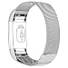 Produktbild Fitbit Charge 2 Armband, Alwaiiz Verstellbare Edelstahl Ersatzband Armbänder mit Magnetverschluss Klassisch Mailänder Fitness Uhr Austauscharmband Uhrenarmband für Fitbit Charge 2 Fitbit Bands