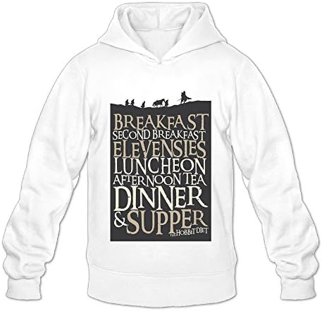 Lord Of The Rings The Hobbit Poster Fashion Logo Hoodies For Men -  Black - 