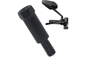 TONGFENG - Rosca de adaptadores de espejo retrovisor de motocicleta, tornillo roscado derecho izquierdo 8 mm | Soporte de rosca de retrovisor, tornillo de perno de conversión de motocicleta para