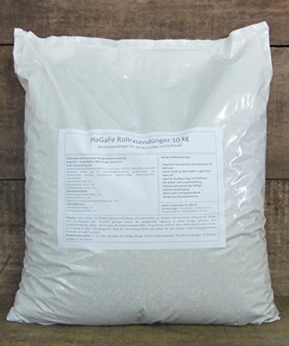 HaGaFe Rollrasendünger Für Neuanlagen Rasendünger Für Rollrasen Spezial Dünger, 10 Kg (1×10 Kg) Für 285 M² - 2