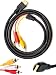 Produktbild Look siehe HDMI auf Cinch Kabel, 5 ft/1,5 m HDMI-Stecker auf 3-Cinch Video Audio AV Component Konverter Adapter Kabel für HDTV