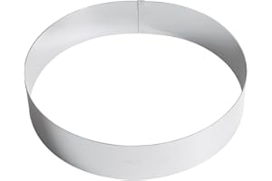 Paderno Anello per Torte/Coppapasta in Acciaio Inox 18/10, Diametro 28 cm, Altezza 6 cm
