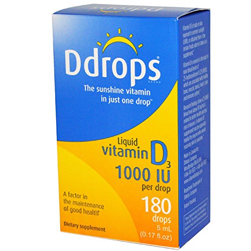 Ddrops 1000IU (5mL), 180-drops Box