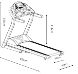Pfingstangebot bis 05.06! Fitifito 9000 Profi Laufband 7PS 22km/h mit LED Bildschirm, Dämpfungssystem, 5 Trainingsmodulen inkl. HRC – Klappbar, Silber - 7