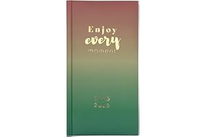 PAULSTORE 2025-2026 Slim Week to View Mid Year Academic Diary Student Teacher Planner (Multi Coloured Terrazzo)