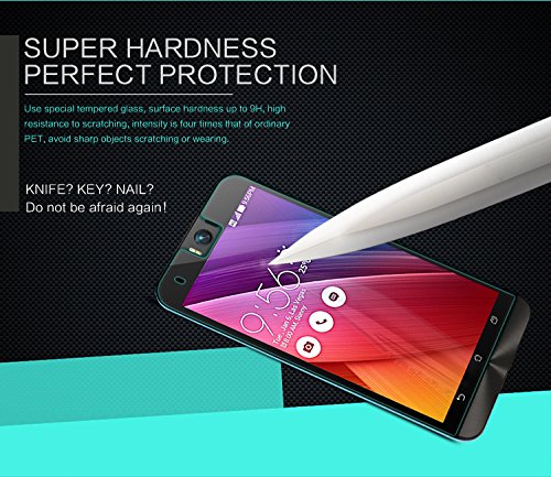 TopAce   Premium Quality Tempered Glass 0 3mm Screen Protector for Asus Zenfone Selfie  1 Pack 