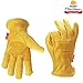 Produktbild MIGE Winter Handschuhe Premium Quality Weich und Geschmeidig Leder Outdoor Handschuhe Motorrad Fahrrad Rennwagen Damen Und Herren,Gelb(S)