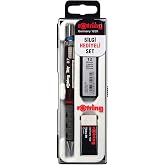 rOtring Tikky Mekanik Kurşun Kalem, U&ccedil; ve Silgi Seti, Bordo, 3'l&uuml; Set
