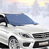 Windscreen Snow Cover - Auto Ice Wiper Protector - Non Scratch Magnetic - Sturdy - Heavy Duty Material - 127 x 157 cm - Keep your Vehicle Exterior Clean and Freeze Free - Car-Van - SUV