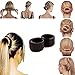 TOPBeauty 2Pcs/Set Women Hair Bun Maker French Twist Hair Fold Wrap Snap