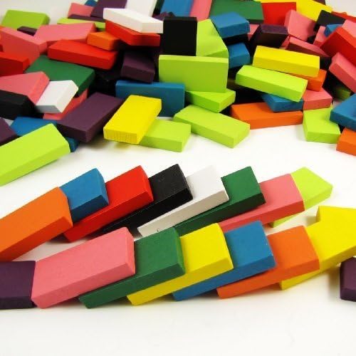 240pcs Domino Racing Authentic Basswood Standard Wooden Kids Toy Game