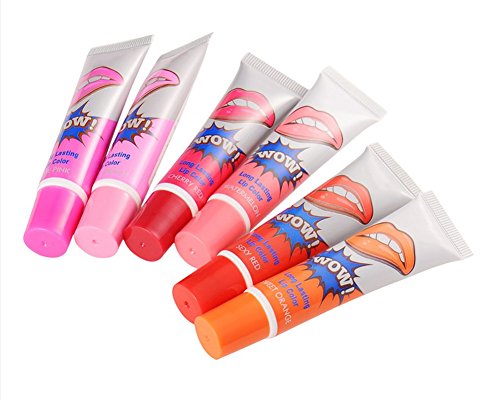 Lumanuby 6 Couleurs Maquillage Waterproof à Lèvres Mat Liquide Beauté Brillant Rouge à Lèvres Lip Gloss Liquid Matte Longue Tenue Gloss Lipstick