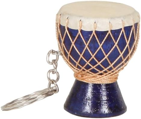 X8 Drums X8-KEYCH-BL Djembe Drum Keychain - Blue