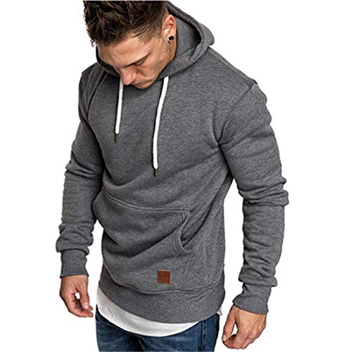 Preisvergleich Produktbild LANSKIRT Herren Shirt Unisex Pullover Street Windbreaker Sweatshirt Weihnachten Langarm Top Herbst Fun Hoodie Männer Hoodie Jcopinn Unterhemd Noos Hoodie Cartoon Sweatshirt (XL, Dunkelgrau)